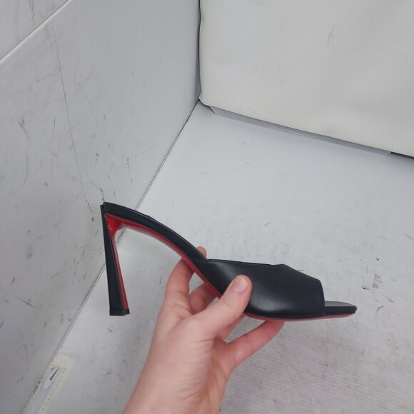 Christian Louboutin Black Condora Leather Heel Sandal - Picture 3 of 13